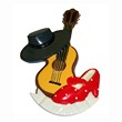 IMAN FLAMENCO SOMBR. GUITAR. SCROLL 8CM