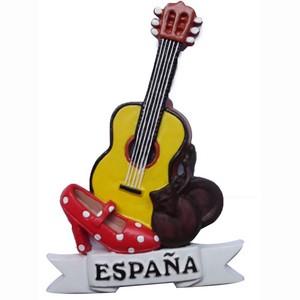 IMAN GUITARRA Y CASTAÑUELAS 8 CM