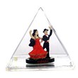 PIRAMIDE FLAMENCO + PLATA 9 CM