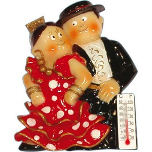 THERMO MAGNET COUPLE FLAMENCOS 7.5CM