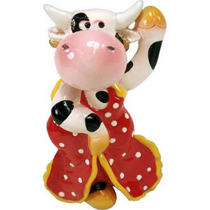 VACA FLAMENCA MAGNETO 9CM