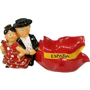DANSEURS CENDRIER DRAPEAU 13 CM