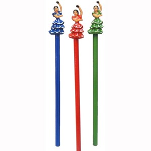 SURTIDO LAPICES BAILARINAS RESINA 21CM
