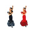 SET FLAMENCAS MANGA CORTA ROJO-N 9 CM