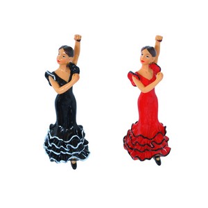 SET FLAMENCAS MANGA CORTA ROJO-N 12 CM