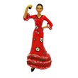 FLAMENCA VESTIDO FLORES 12 CM