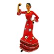 FLAMENCA VESTIDO FLORES 19 CM