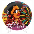 PLATO PORCELANA ESPAÑA GITANA 20 CM